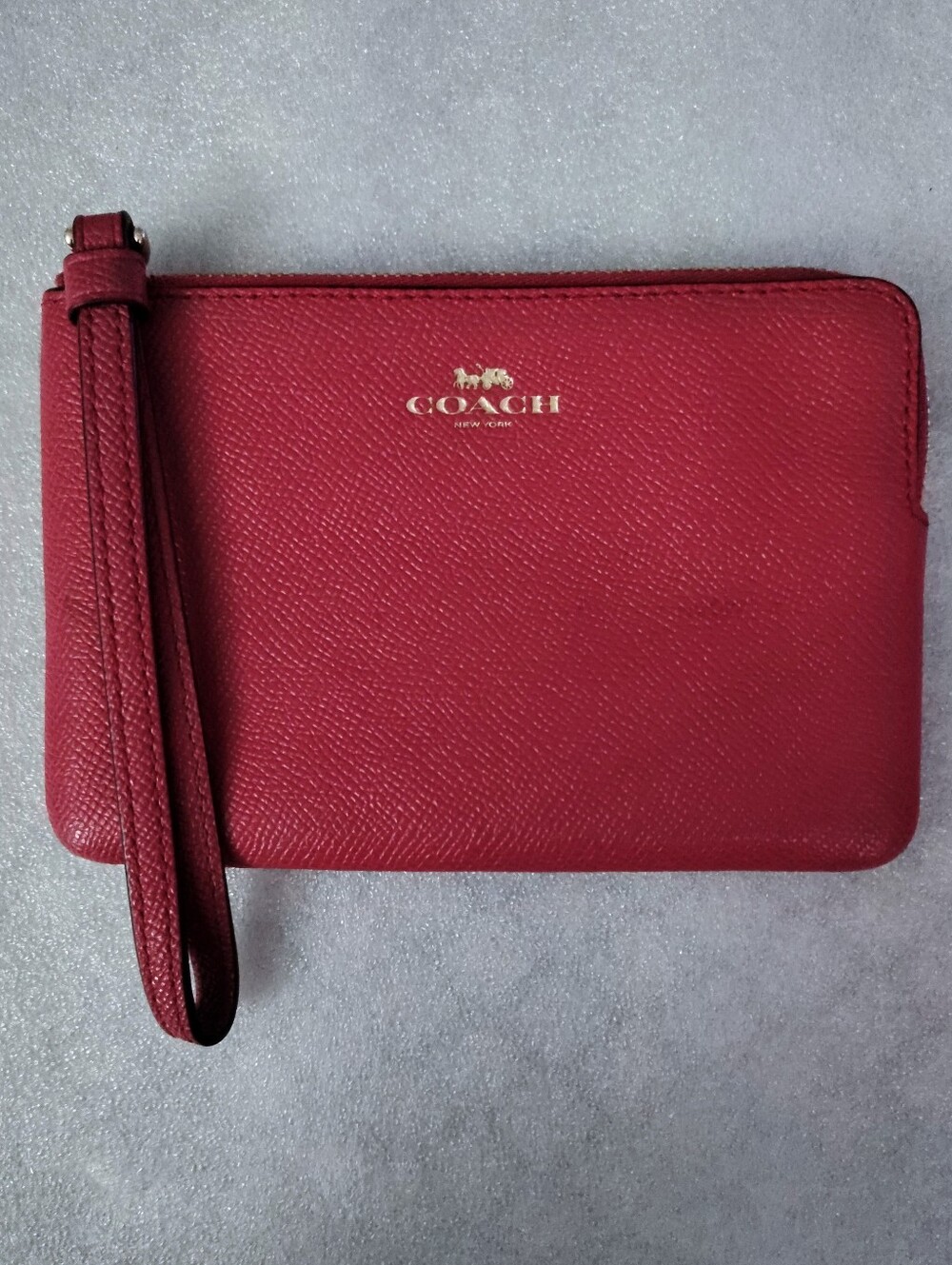 Coach Corner Zip Wristlet
